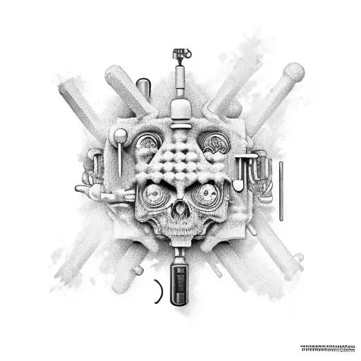The drugs used to be fun now they've become a problem tattoo design idea