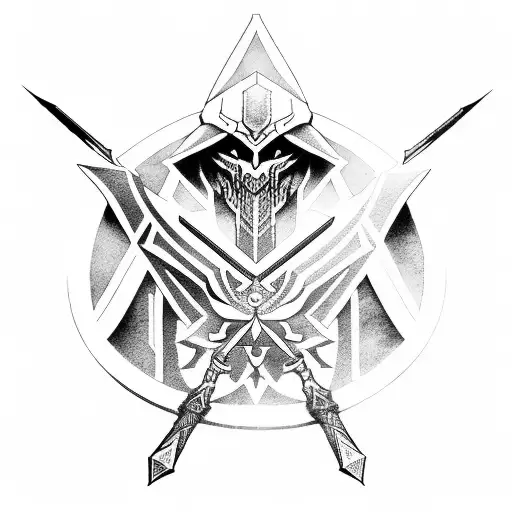 zelda x assassins creed tattoo design idea