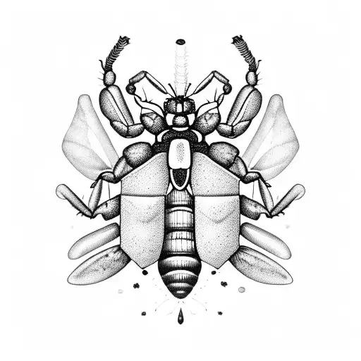 insectos con armas de filo tattoo design idea