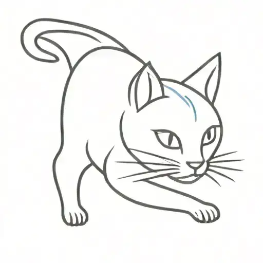 schrodingers cat  tattoo design idea