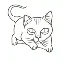 schrodingers cat  tattoo design idea