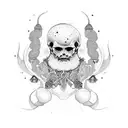 bongs before thongs tattoo design idea