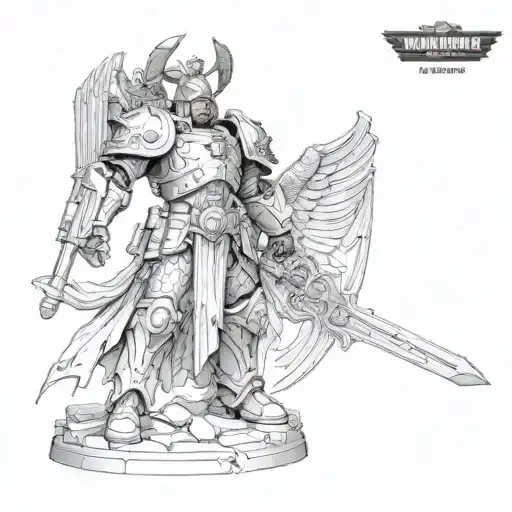 warhammer 40k. lodo angels dante tattoo design idea