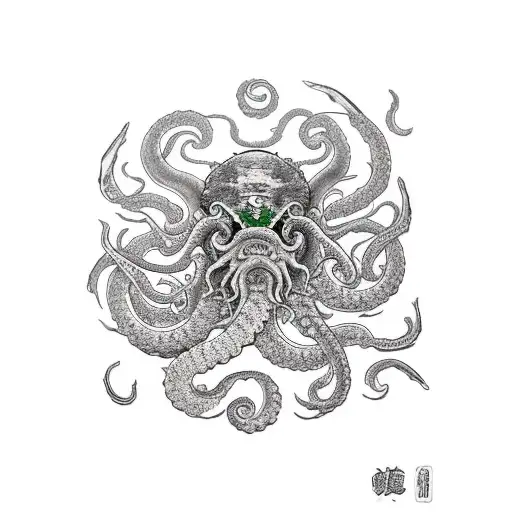 kraken tattoo design idea