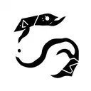 Gemini snake tattoo design idea