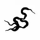 Gemini snake tattoo design idea