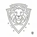 Crest or Shield: A crest or shield with a lion (strength), a rugby ball, and musical notes or a turntable, encapsulating tattoo design idea
