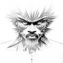 afro samurai tattoo design idea