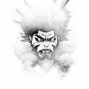 afro samurai tattoo design idea