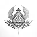 valknut raven tattoo design idea