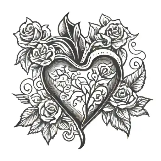 unfixablre beautiful broken heart tattoo design idea