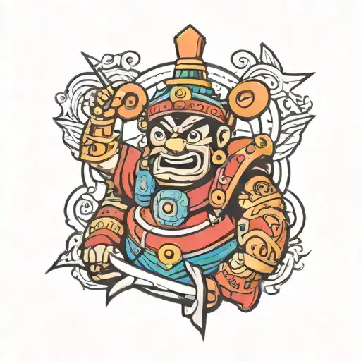 Peruvian Tumi with pride tattoo design idea