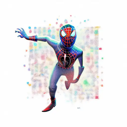 miles morales logo tattoo design idea