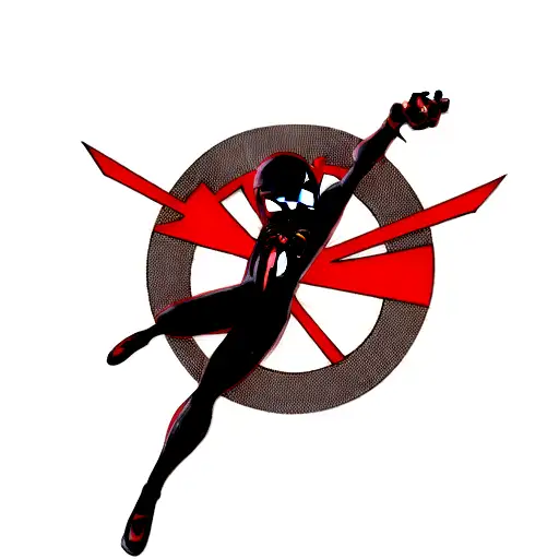 miles morales logo tattoo design idea