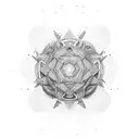 cardano coin tattoo design idea