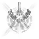 energy sword with a ; as/or in the handle with the words "Im ready, how bout you?" in-between the blades tattoo design idea