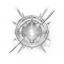 energy sword with a ; as/or in the handle with the words "Im ready, how bout you?" in-between the blades tattoo design idea