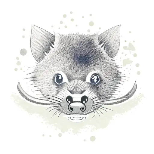 Tasmanian Devil with a confident smirk while operating a concrete mixer tattoo design idea
