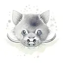 Tasmanian Devil with a confident smirk while operating a concrete mixer tattoo design idea