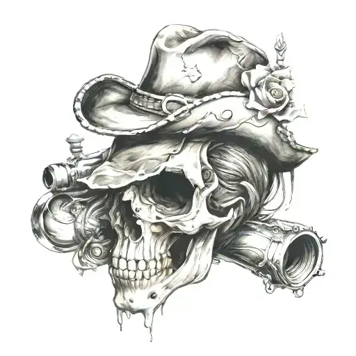 western grunge inspired tattoo tattoo design idea