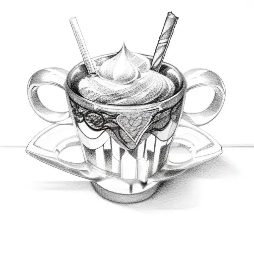 sweets and pastries tattoo design idea