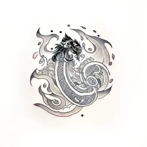 akali tattoo design idea