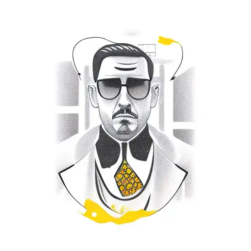 Gangster lawyer tattoo design idea