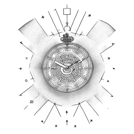 borrowed time tattoo design idea