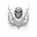 borrowed time tattoo design idea