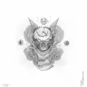 borrowed time tattoo design idea