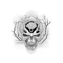 borrowed time tattoo design idea