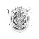 borrowed time tattoo design idea