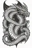 Alduin Skyrim dragon tattoo design idea