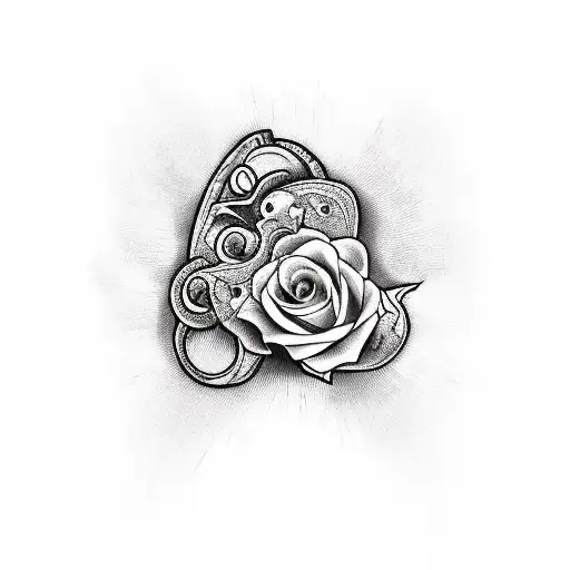 HeartAntonio alejandra jose tattoo design idea