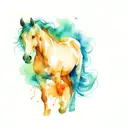 horse tattoo design idea