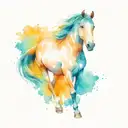 horse tattoo design idea