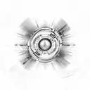 quantum tunnel tattoo design idea