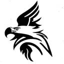 eagle with Eua flag tattoo design idea
