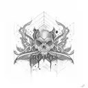 amat victoria curam tattoo design idea