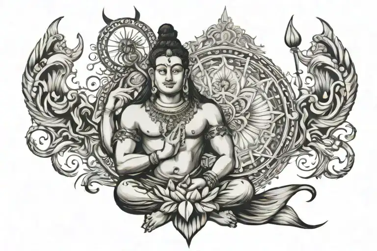 Remove time, remove pain, remove sorrow, remove poverty, remove every Mahadev tattoo design idea