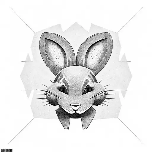 artillery cross cannon with playboy bunny tattoo design idea