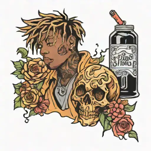 999 juice wrld tattoo design idea