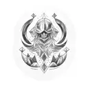 laurel con azadon tattoo design idea