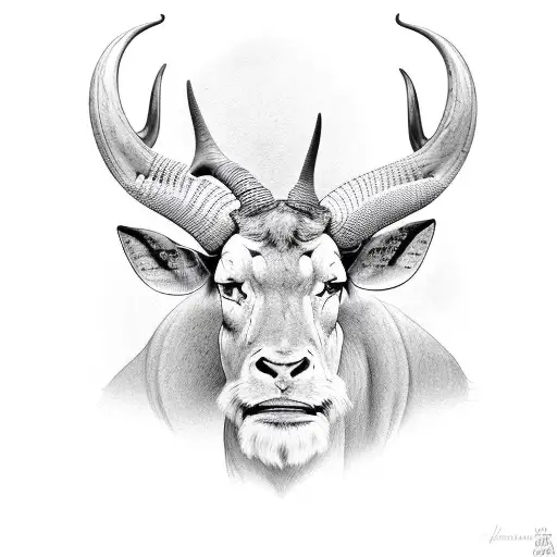 eland tattoo design idea