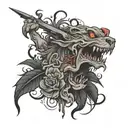 murder, scary, violent tattoo design idea