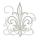 French fleur de lys representing Quebec tattoo design idea