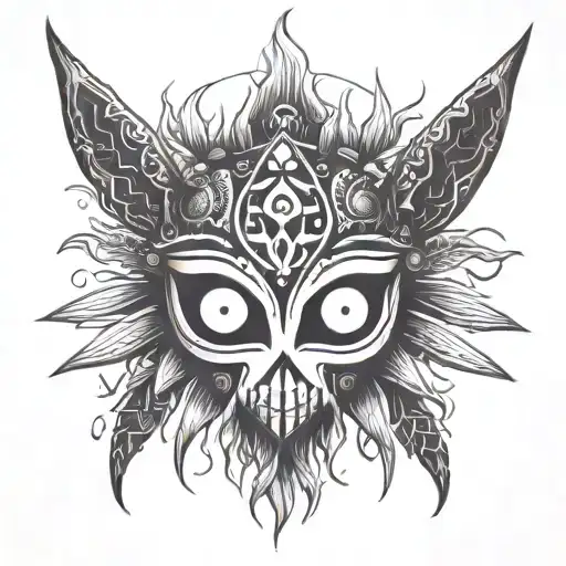Majora's Mask Skull Kid. tattoo design idea