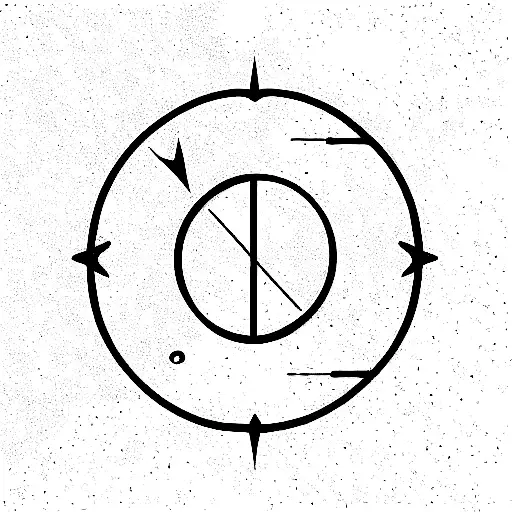 a combination of Aries and Sagittarius sign tattoo design idea