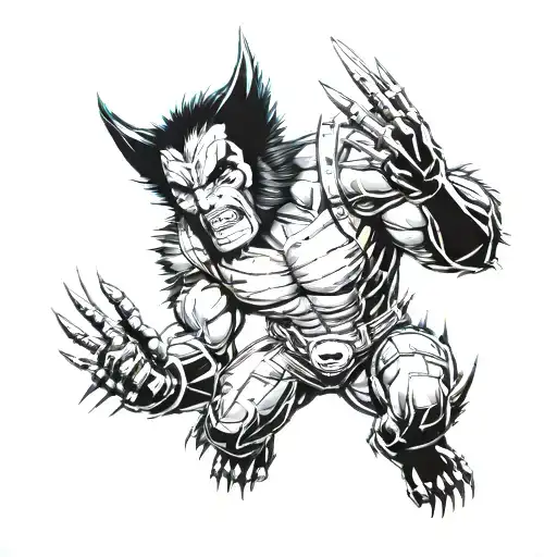 Marvel Comics Wolverine tattoo design idea