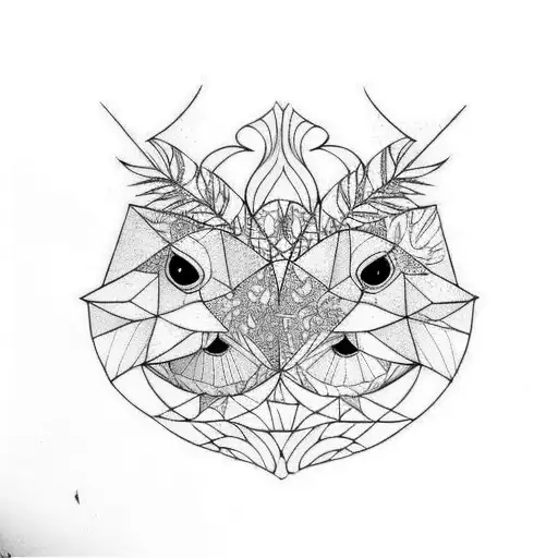 finch bird tattoo design idea